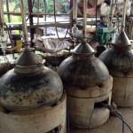 Very special copper alloy pots from Cambodia, almost a century old! Used for distilling Centik Candan.