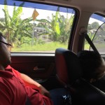 On the plane, in the car... Ahmad and Yusof are using every opportunity they can to catch up on lost sleep.